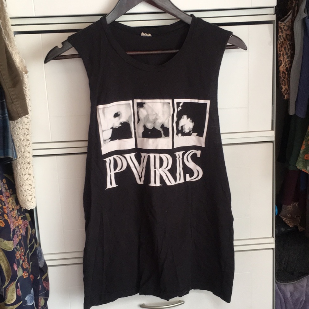 PVRIS BAND GRAPHIC MUSCLE TEE